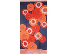 cat sushi curtains Noren shop tapestry Japanese restaurant bar doorway orange 5a 