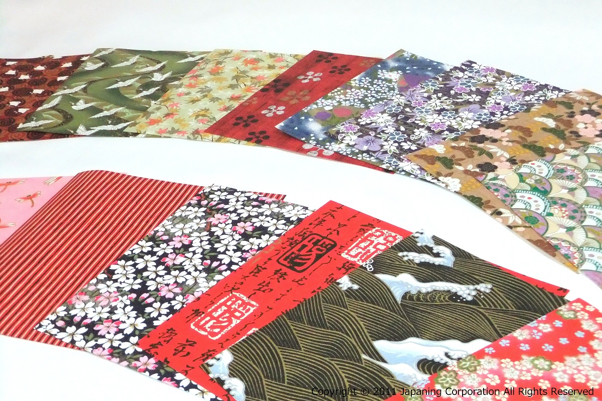 Set of 20 assorted Kimono design origami papers =Yuzen= | Japanese ...