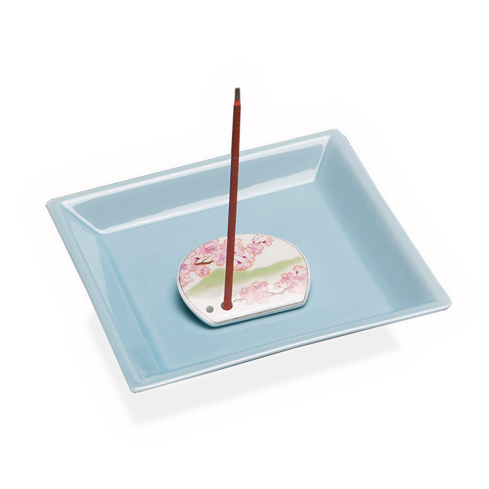 Porcelain Incense Holder Plum/Umebachi　★EXPORT-ONLY PRODUCT