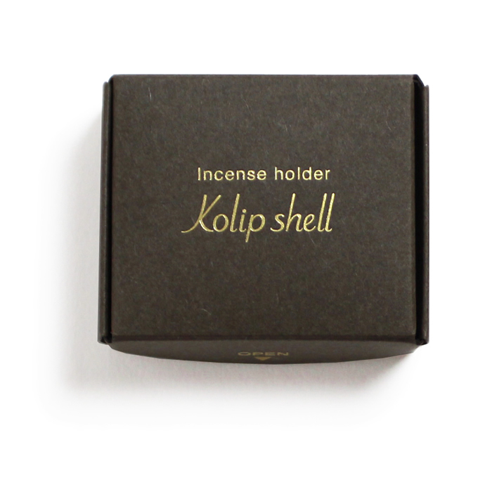 Incense holder Kolip Shell - Matt Gold