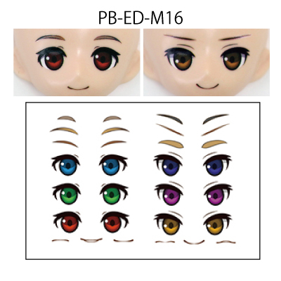 [PARABOX Online shop]【doll eye decals】decals 16 for M-BOcCLE solid eyes ...